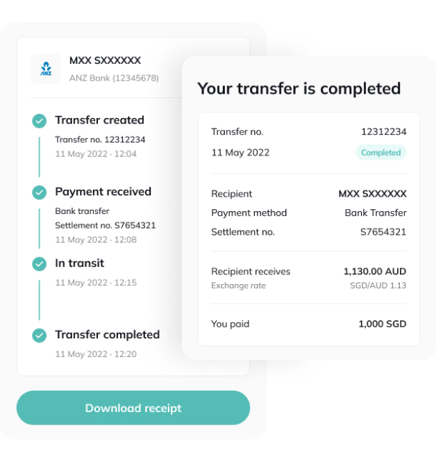 track your fund transfer with wandr-e app